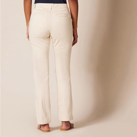 Womens Full Length Straight Leg Chino Pant size 6 in light tan - Picture 2 of 12